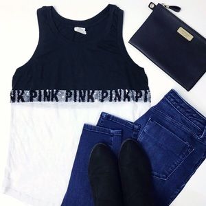 [Victoria’s Secret PINK] Sequin Color Block Tank